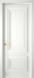 Межкомнатная дверь Багет Престиж 1/2  Эмаль белая (ПГ) Interne Doors