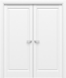 Межкомнатная дверь QD-5 ПГ Эмлайн аляска распашная двухстворчатая Quest doors