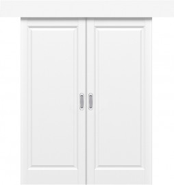 Межкомнатная дверь QD-5 ПГ Эмлайн аляска КУПЕ двухстворчатая Quest doors