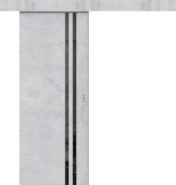 Межкомнатная дверь QMG-12 Базальт белый КУПЕ одностворчатая Quest doors