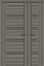 Межкомнатная дверь QX-41 ПО Миндаль распашная двухстворчатая 80+40 Quest doors
