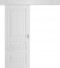 Межкомнатная дверь СК-1 Белый матовый КУПЕ одностворчатая V. Doors