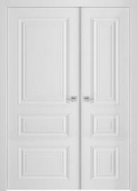 Межкомнатная дверь СК-1 Белый матовый распашная двухстворчатая 80+55 V. Doors