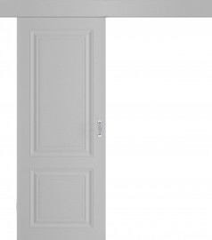 Межкомнатная дверь СК-2 Серый матовый КУПЕ одностворчатая V. Doors